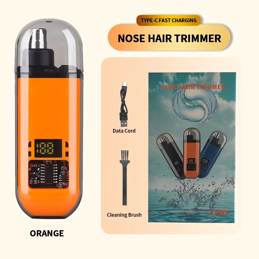 2-in-1 Electric Ear and Nose Hair Trimmer - Painless