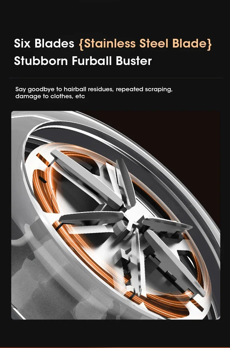 Product packaging for 'Six Blades Stainless Steel Blade' with a black background