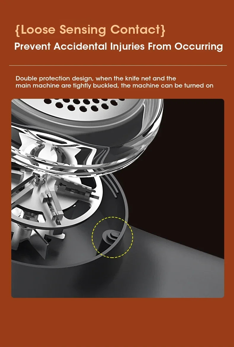 Advertisement for loose sensing contact system with machine component on a dark background