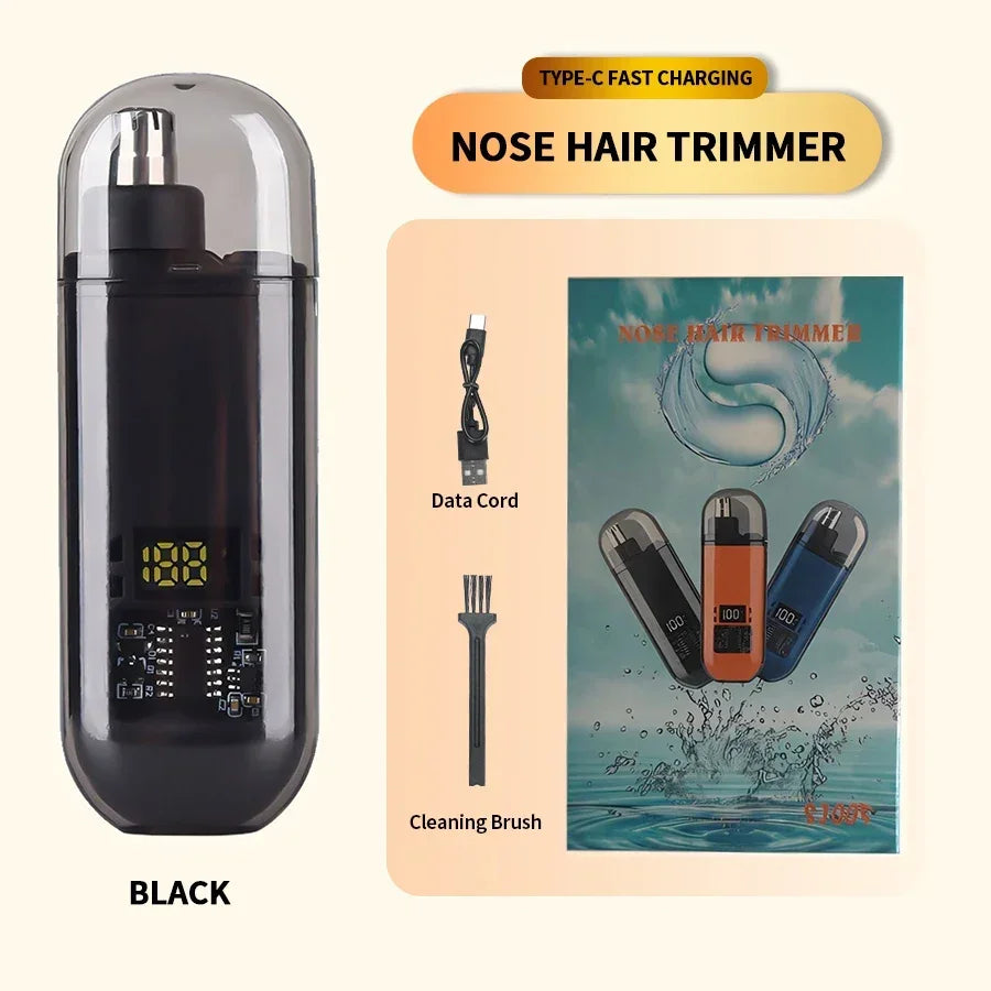 2-in-1 Electric Ear and Nose Hair Trimmer - Painless
