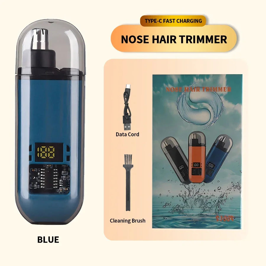 2-in-1 Electric Ear and Nose Hair Trimmer - Painless