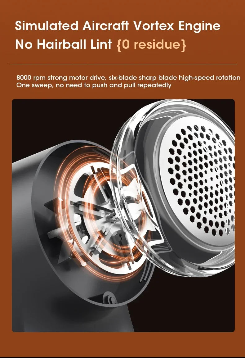 Simulated aircraft vortex engine with text on a brown background